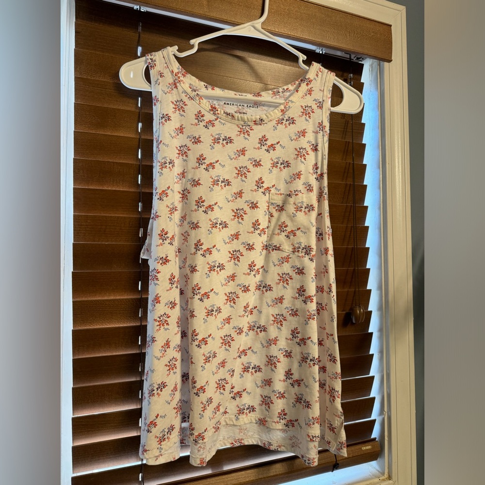 Floral American Eagle Tanktop